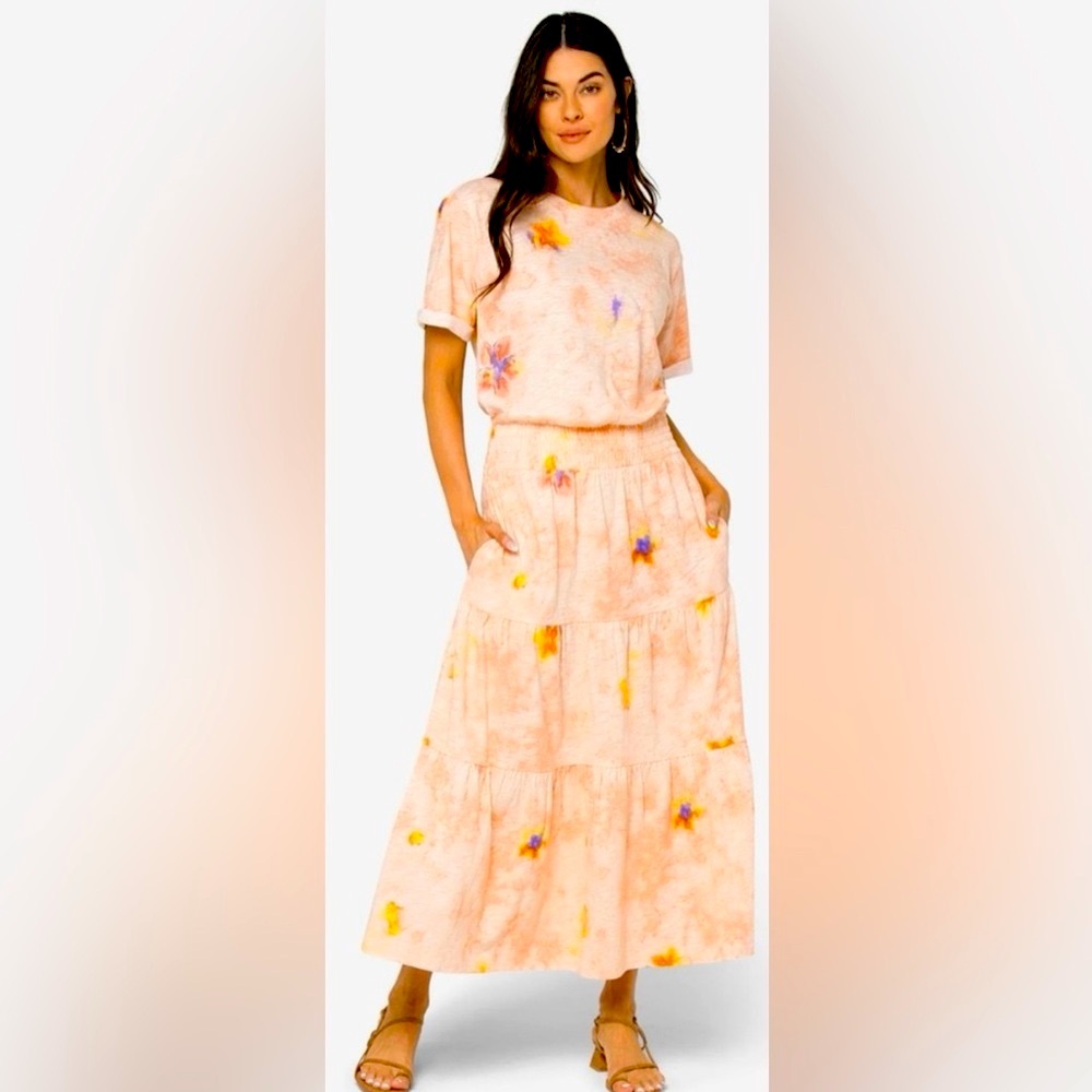 PEACE LOVE WORLD COTTON DRESS MAXI SIZE S